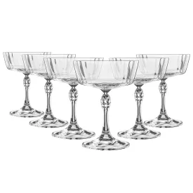 275ml America '20s Champagne Cocktail Saucers - Pack of Six - By Bormioli Rocco