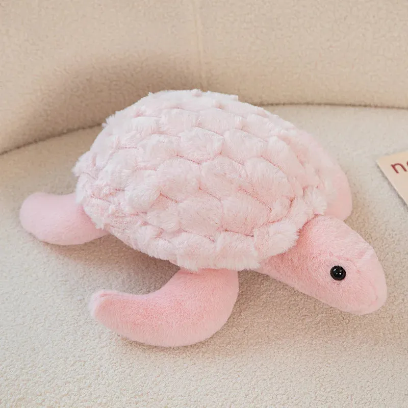 28/38CM Lovely Plush Turtle Plush Pillow Hairy Stuffed Soft Animal Tortoise Pillow Sofa Cushion for Children Baby Birthday Gift