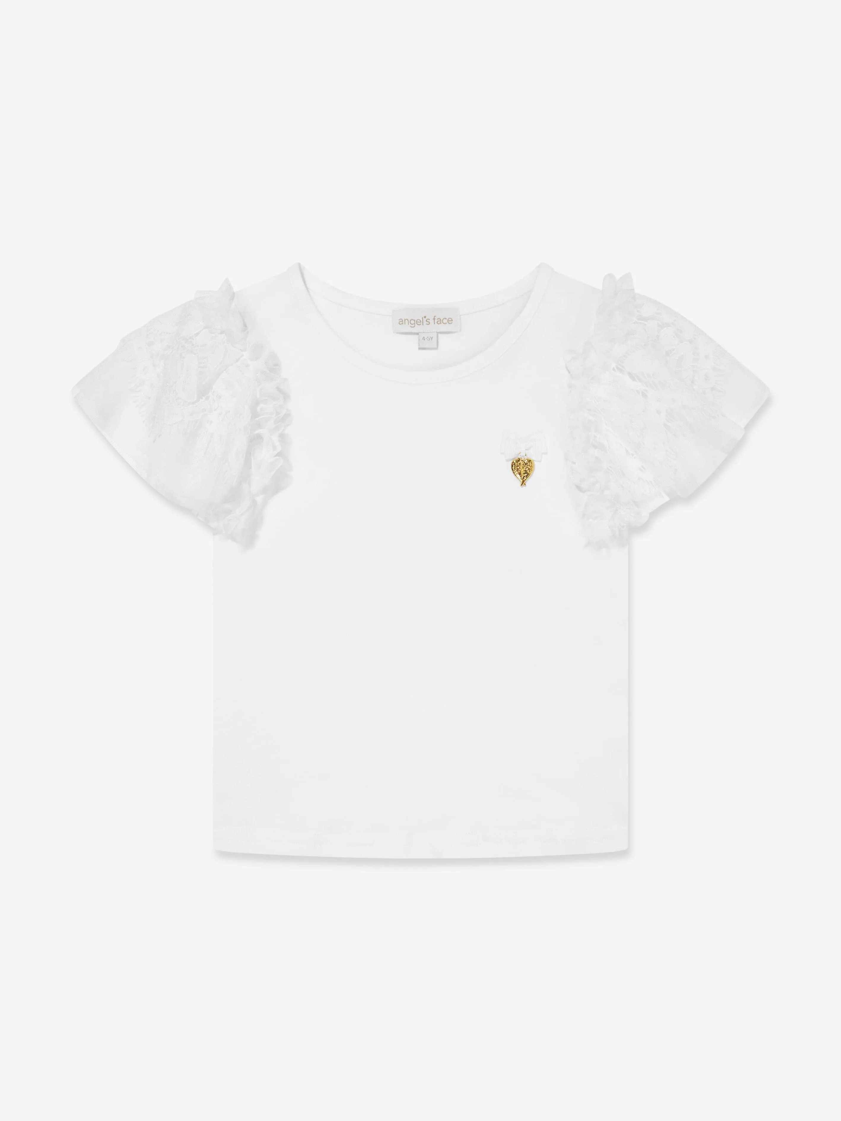 Angels Face Girls Larisa Top in White