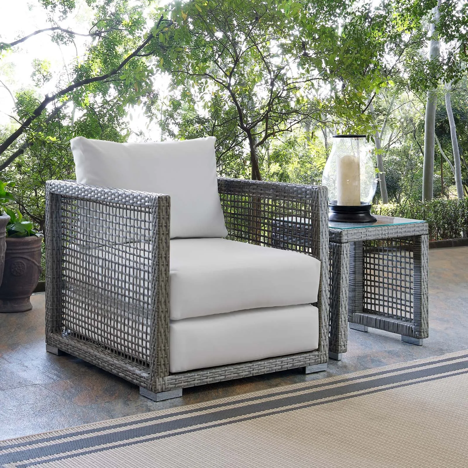 Aura Rattan Outdoor Patio Armchair by Modway