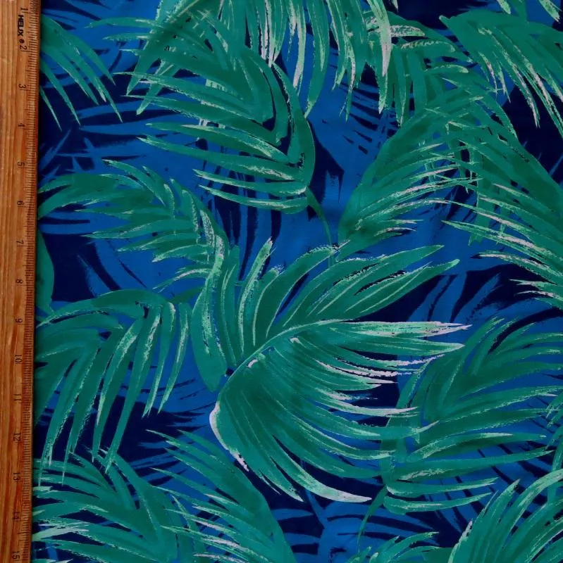 Azul Palms Nylon Spandex Swimsuit Fabric