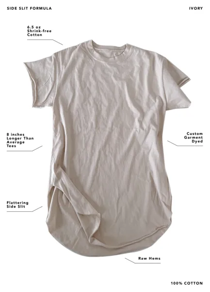 BAGGAGE FREE SIDE SLIT TEE
