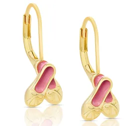 Ballet Slippers Drop Earrings