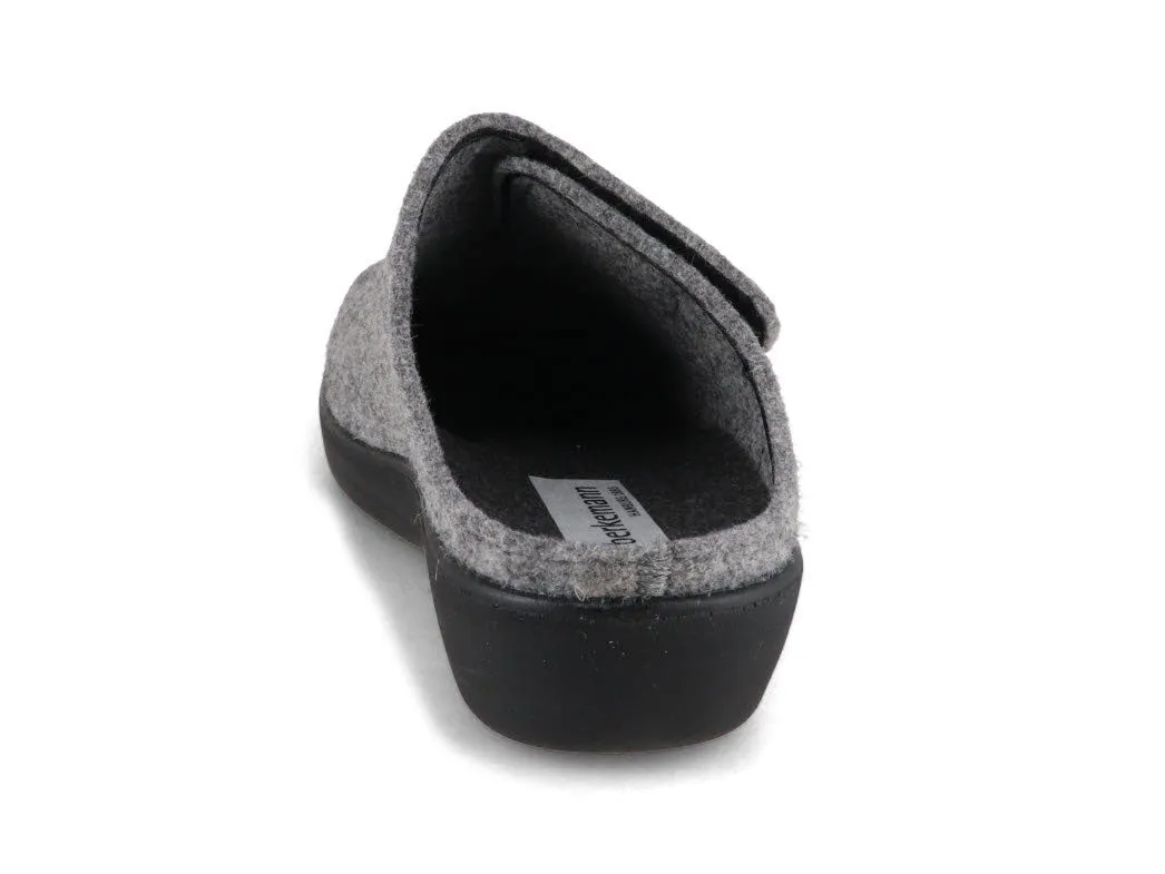 Berkemann BERKOFLEX Women Velcro Clogs 'Teresa', light gray