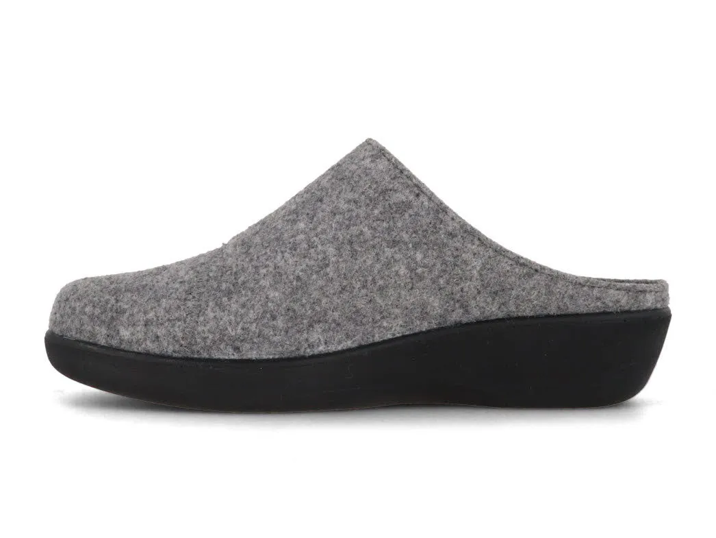 Berkemann BERKOFLEX Women Velcro Clogs 'Teresa', light gray