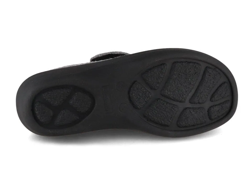 Berkemann BERKOFLEX Women Velcro Clogs 'Teresa', light gray