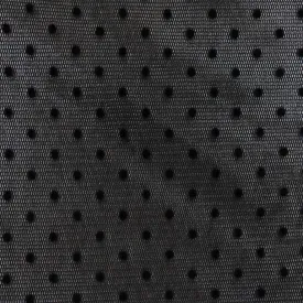 Black Heavily Dotted Tulle Fabric