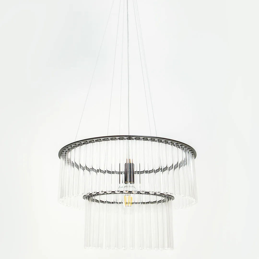 Black Maria SC Test Tube Chandelier - Double
