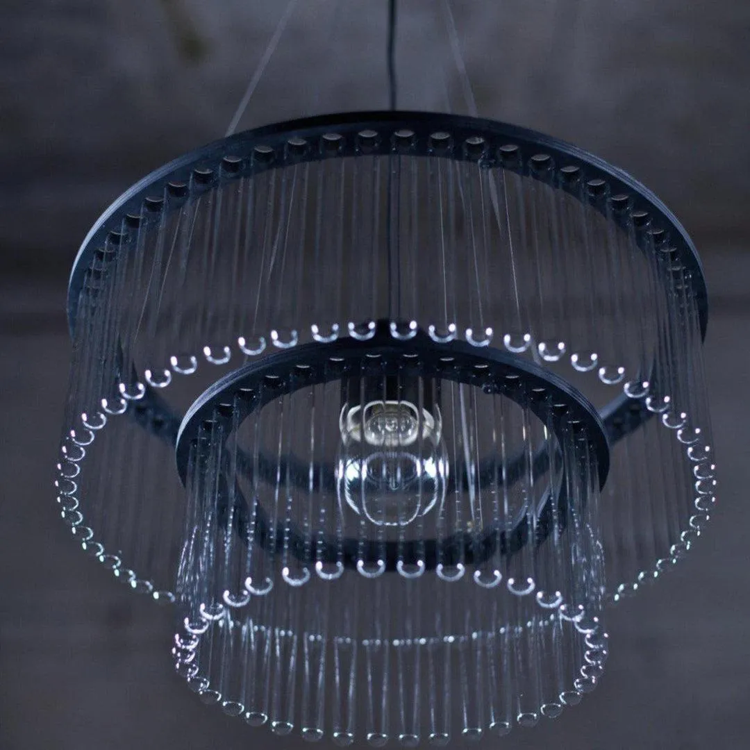 Black Maria SC Test Tube Chandelier - Double