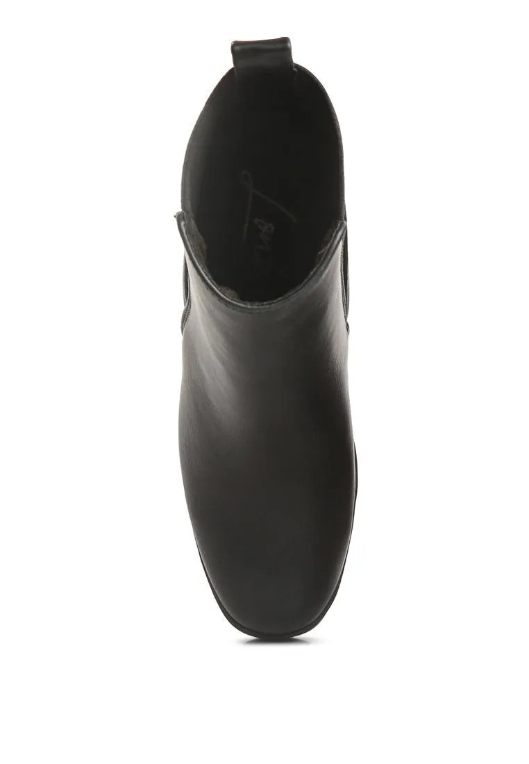 Bolt Block Heeled Chelsea Boots