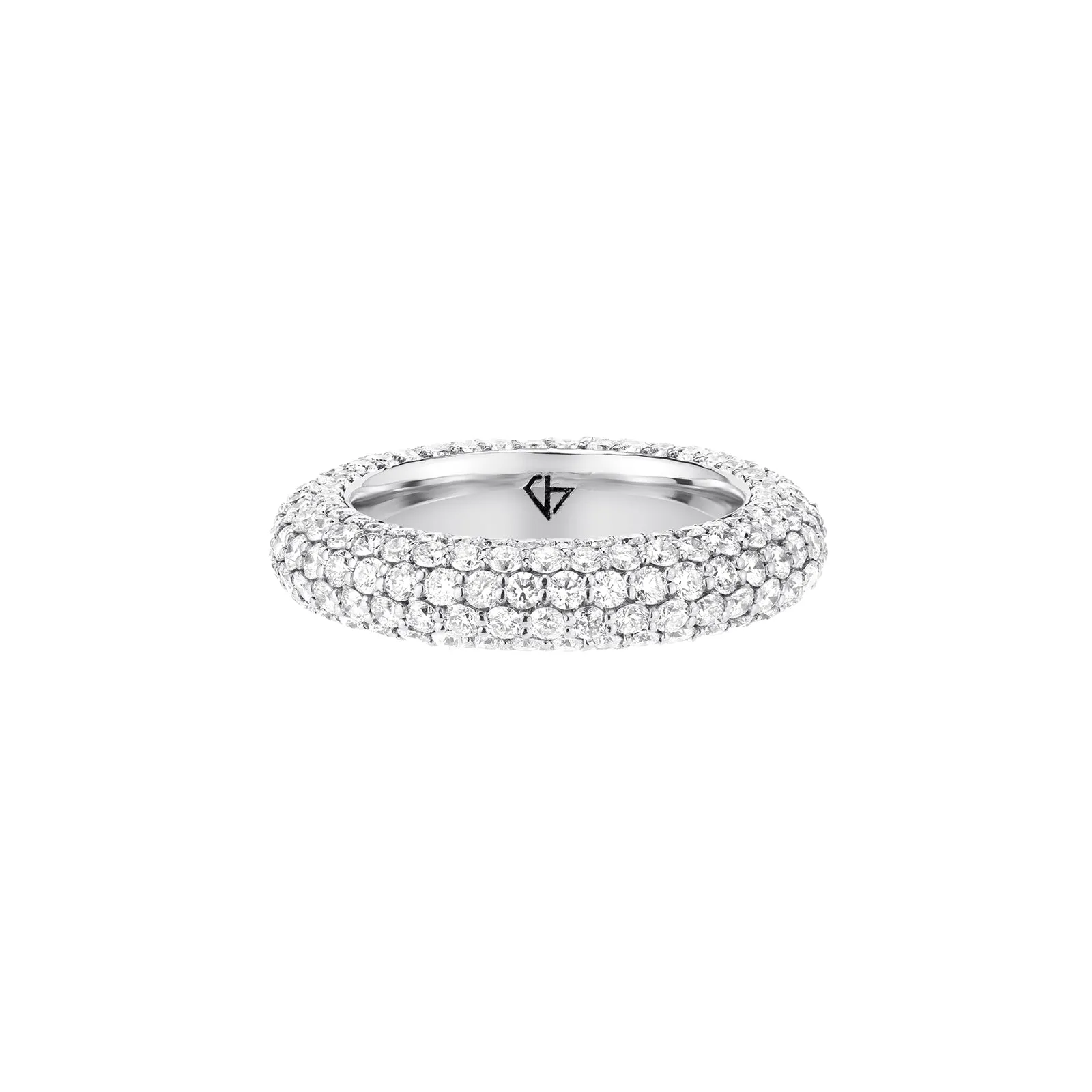 Bombe Ring - White Gold