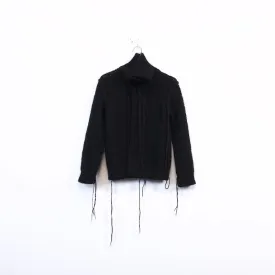 braided mohair cardigan