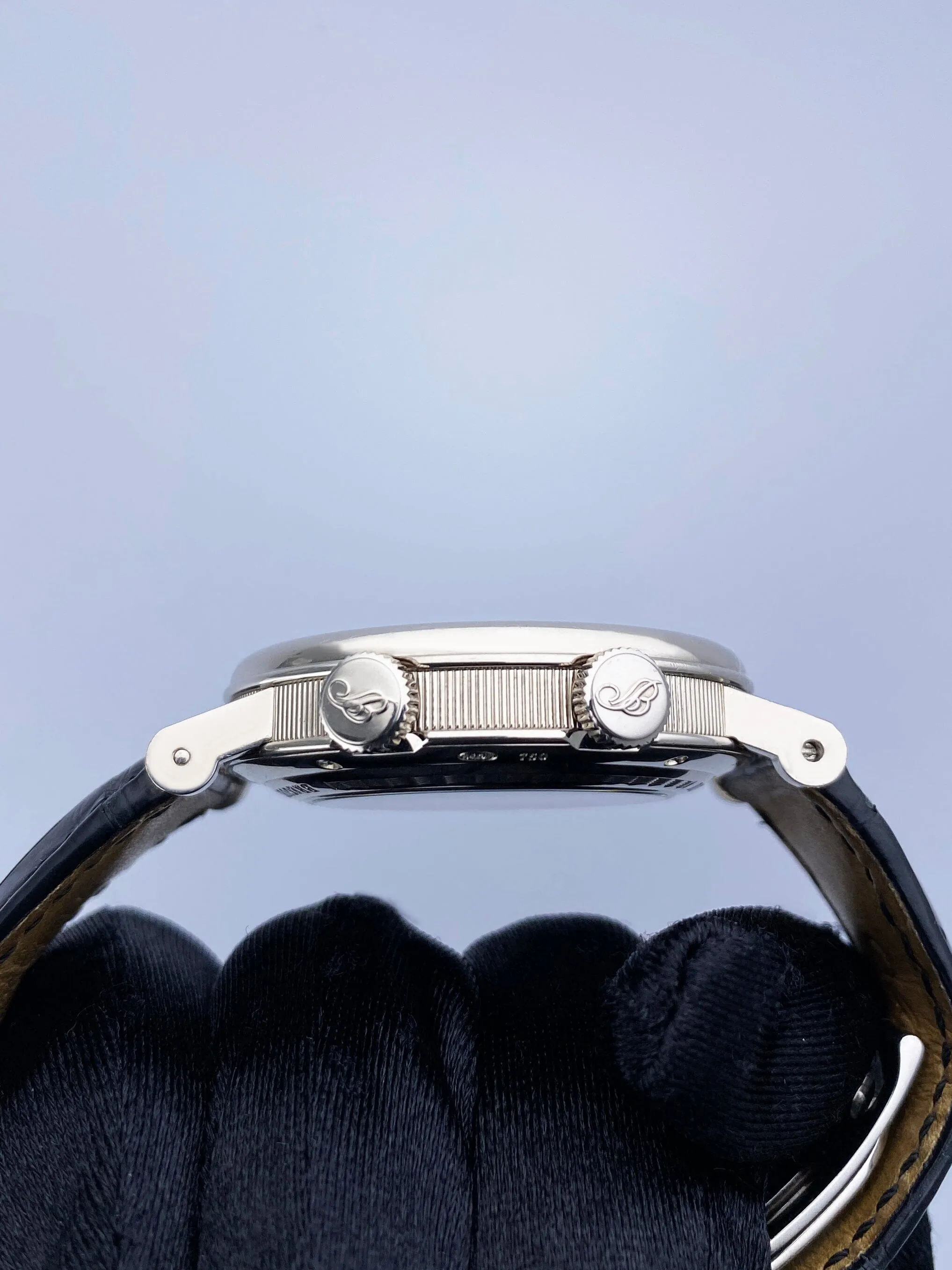 Breguet Classique 5707 18K White Gold Mens Watch With Box