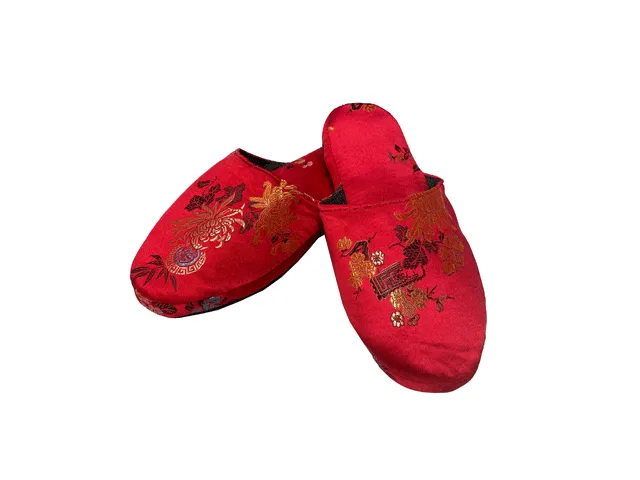 Brocade Comfy Slipper - Floral