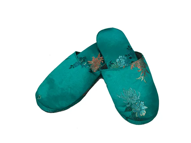 Brocade Comfy Slipper - Floral