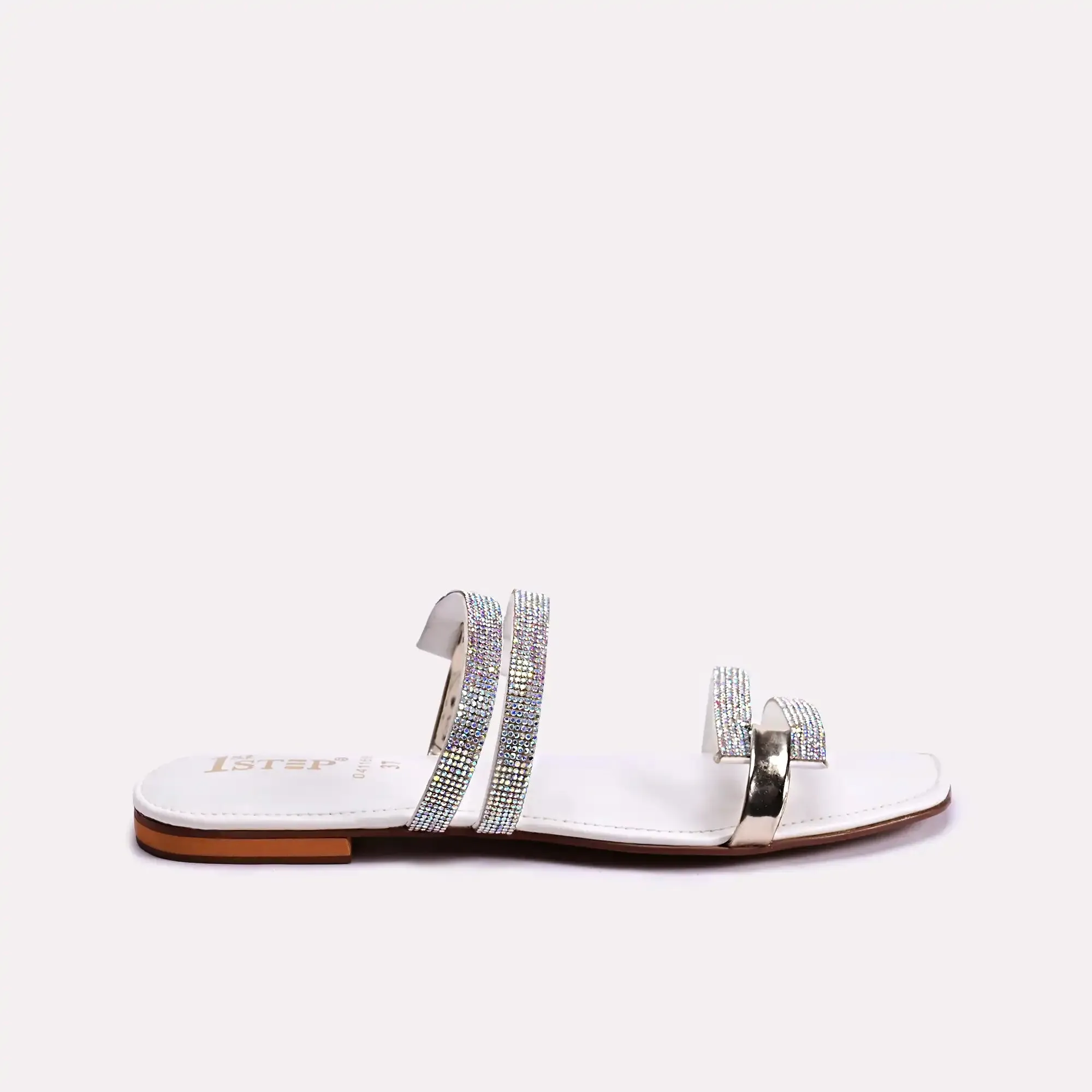 Caroline White Fancy Slippers 0411699