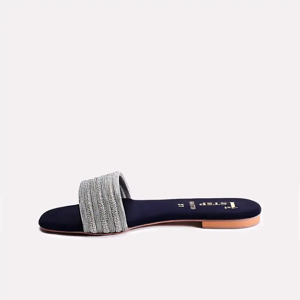 Catherine Blue Fancy Slippers 0411739