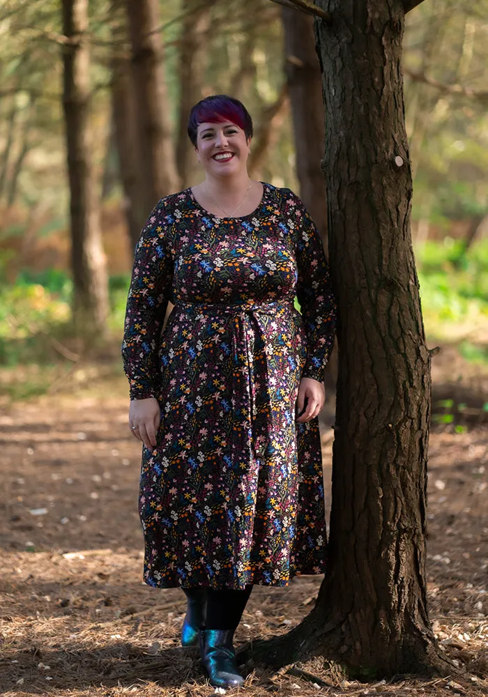 Chase Ditsy Floral Print Viscose Midi Dress