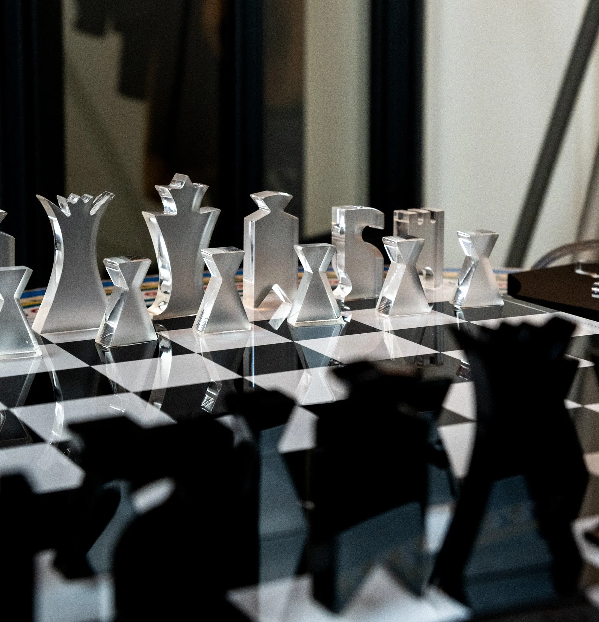 CHESS AND DRAUGHTS SET