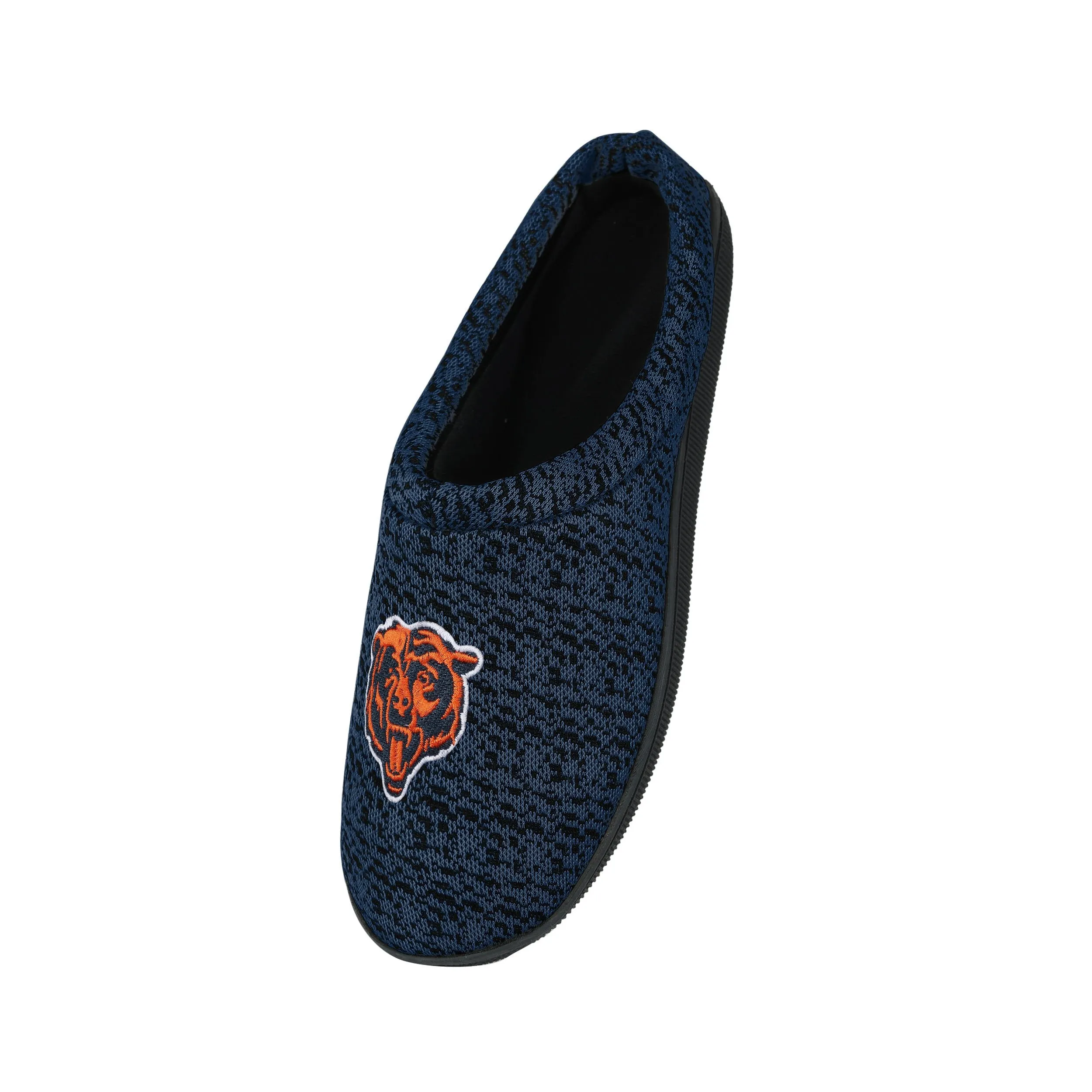 Chicago Bears NFL Mens Poly Knit Cup Sole Slippers