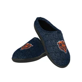 Chicago Bears NFL Mens Poly Knit Cup Sole Slippers