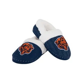 Chicago Bears NFL Womens Team Color Fur Moccasin Slippers