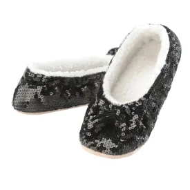 Classic Black Sequin Slippers  KIDS SIZES