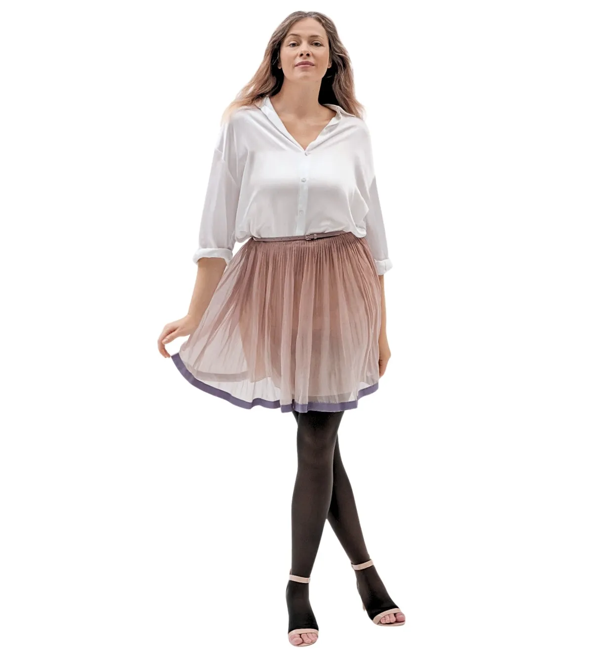 Classic Compression Open Toe Thigh-High Stockings