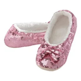 Classic Pink Sequin Slippers LADIES SIZES