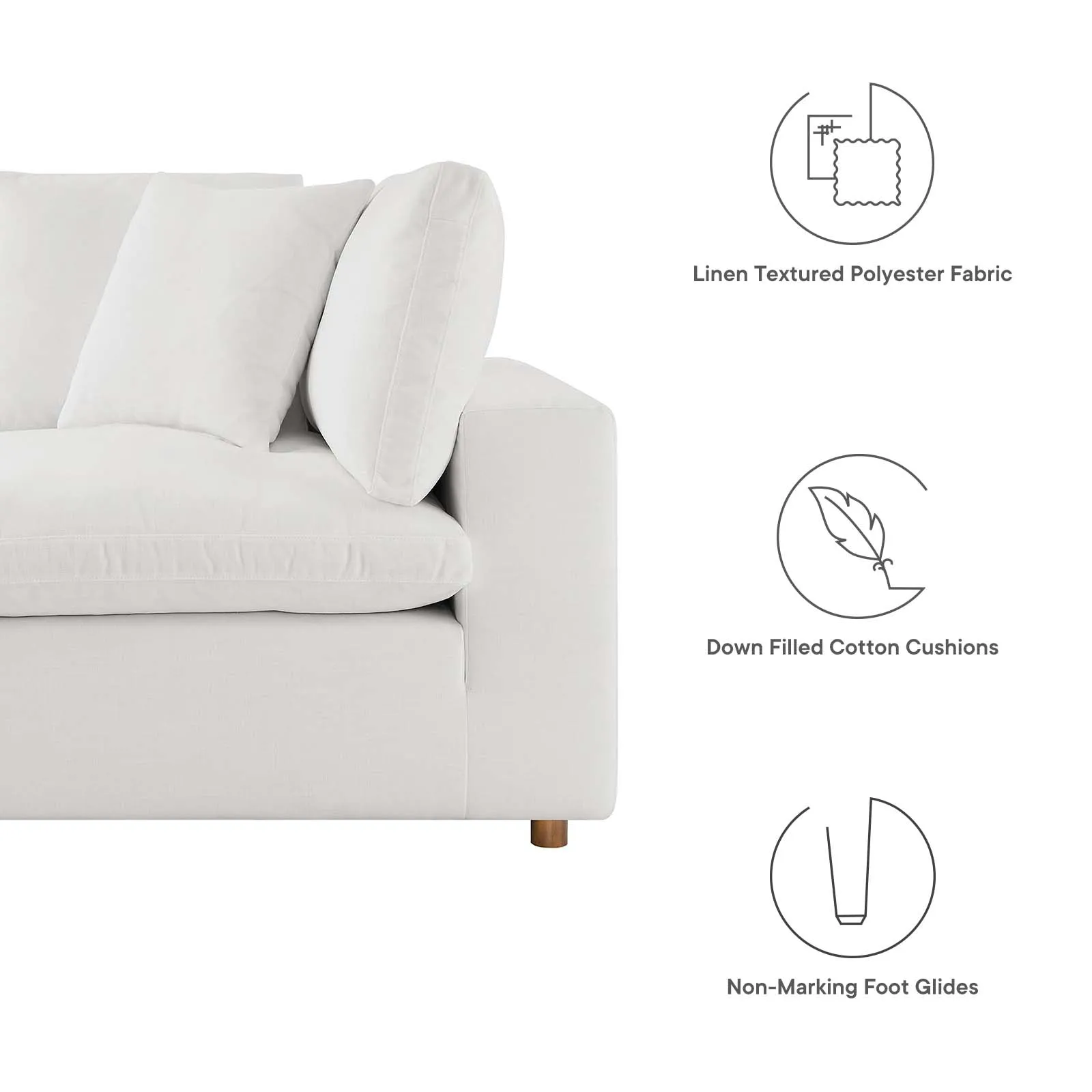 Commix Down Filled Overstuffed 2 Piece Sectional Sofa Set by Modway
