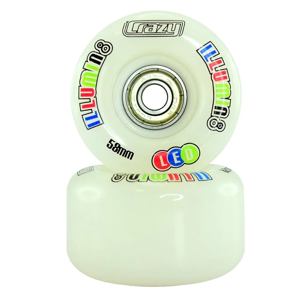 Crazy Skates Illumin8 LED Light Up Wheels 2/PACK