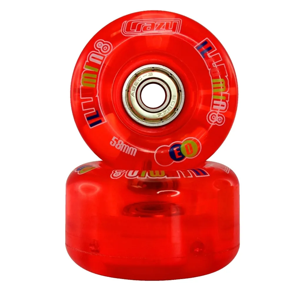 Crazy Skates Illumin8 LED Light Up Wheels 2/PACK