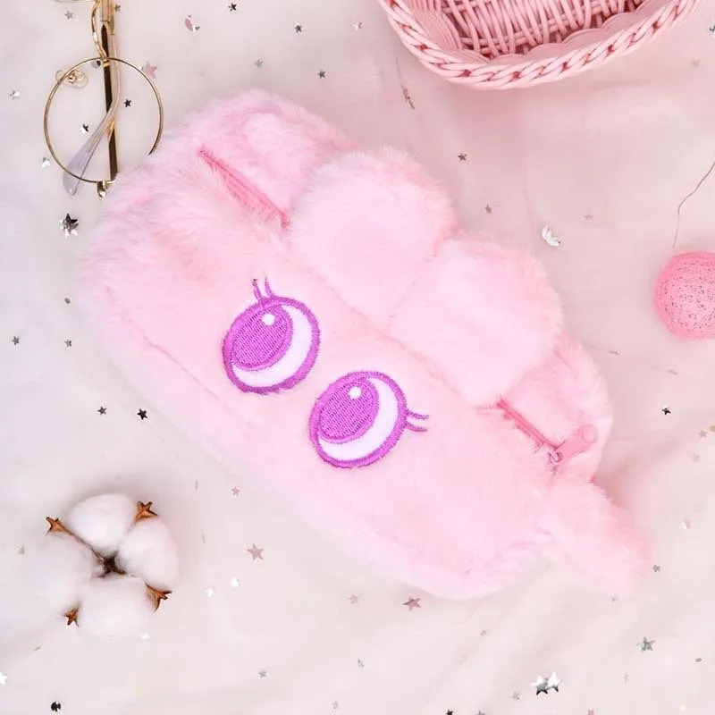 Cute Fur Plush Pencil Case