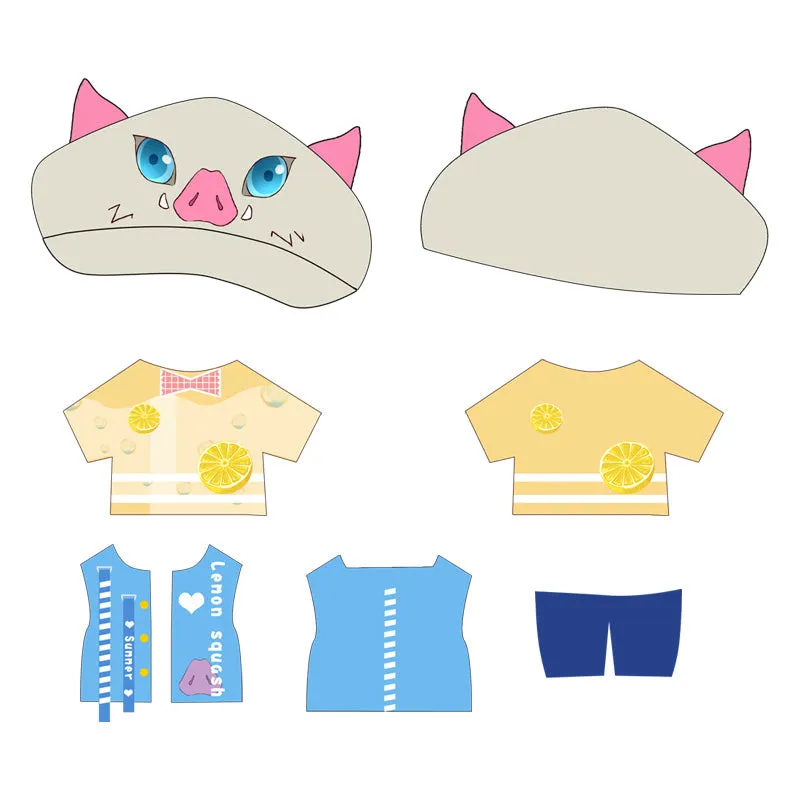 Demon Slayer Inosuke Hashibira Custom Plush Dress Up Doll (Hyper detailed)