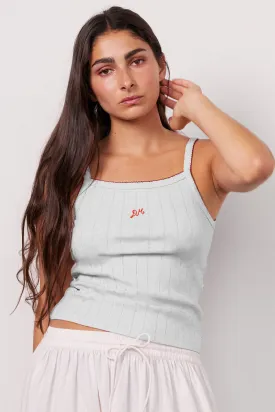 dm cami top - white pointelle