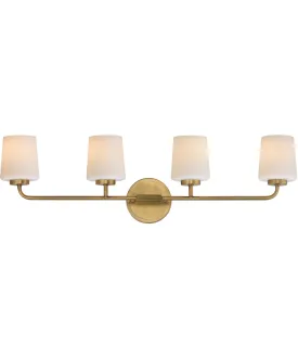 Durham 4-Light Bath Vanity Natural Aged Brass
