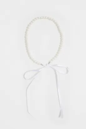 Elia Pearl Necklace - White