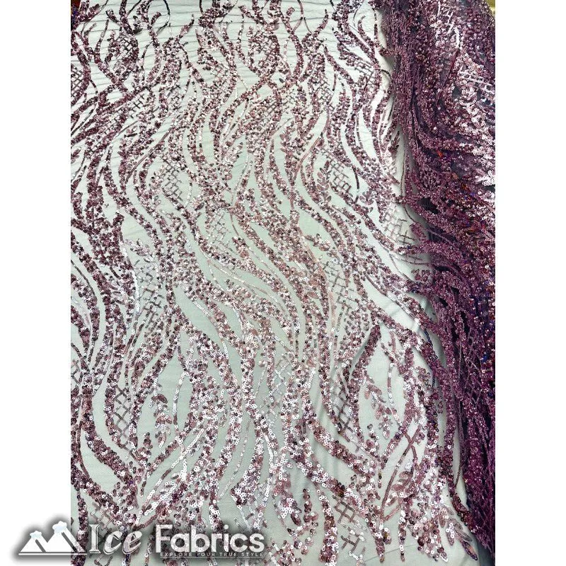 Embroidered Beaded Sequin Fabric Shiny