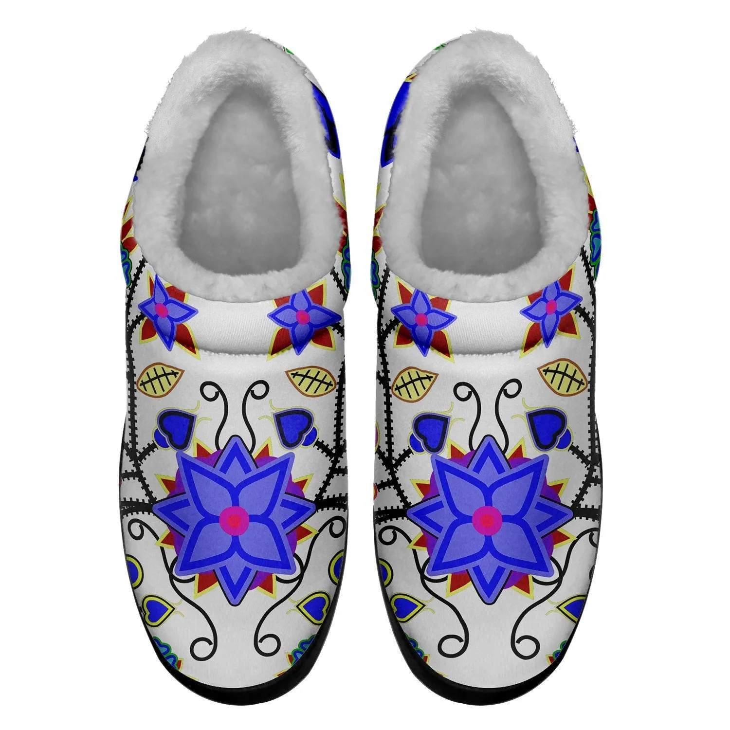 Floral Beadwork Seven Clans White Ikinnii