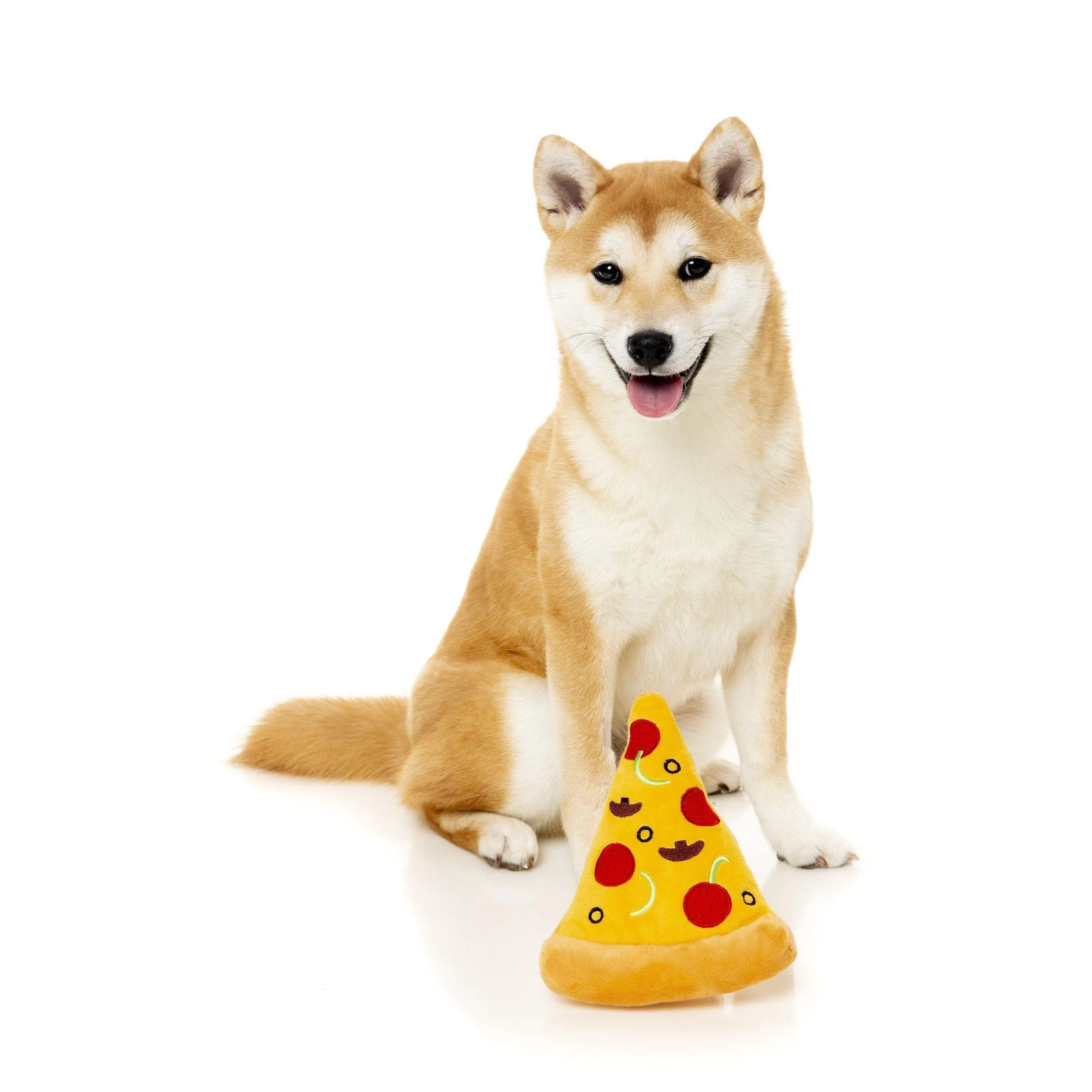 FuzzYard  - Pizza - Plush Dog Toy