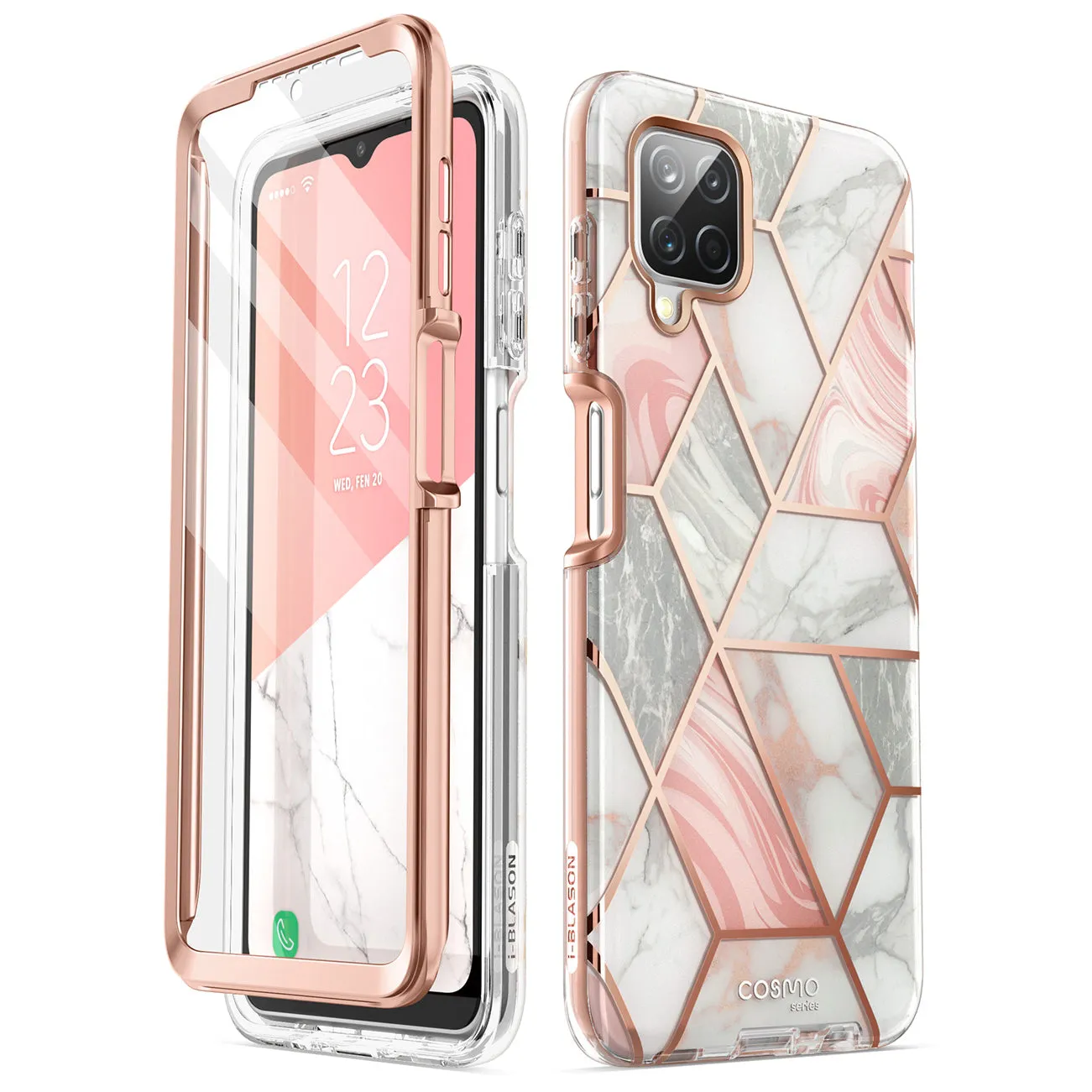 Galaxy A12 Cosmo Case(open box) - Marble Pink