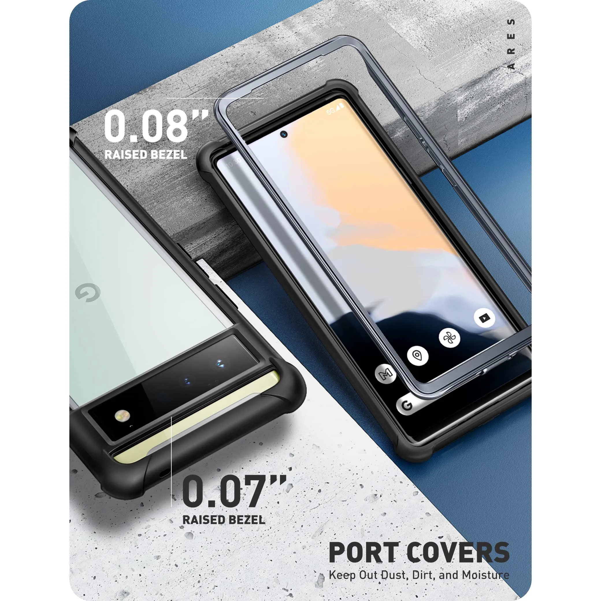 Google Pixel 6 Ares Case(open box)-Black