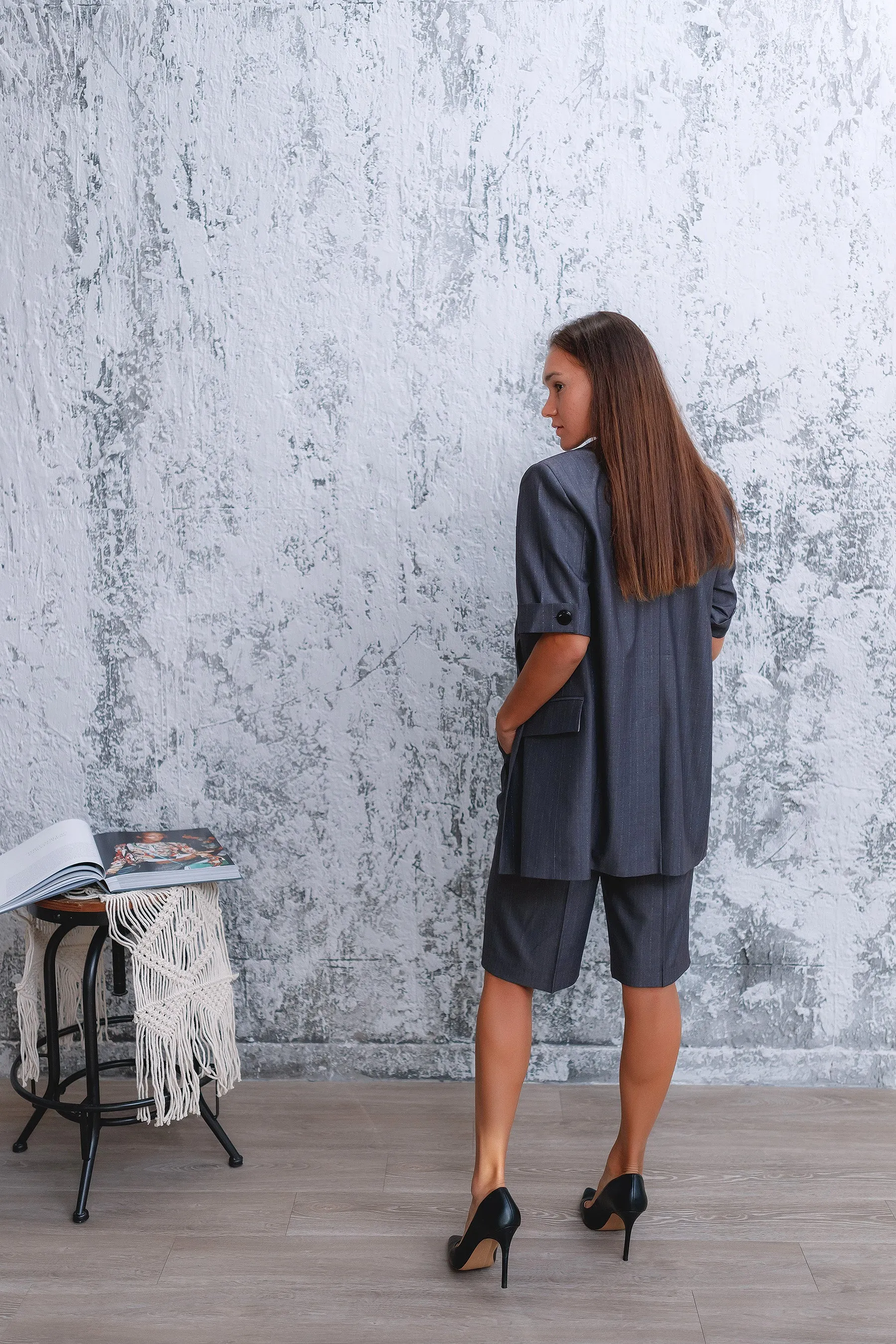 Gray Bermuda Shorts