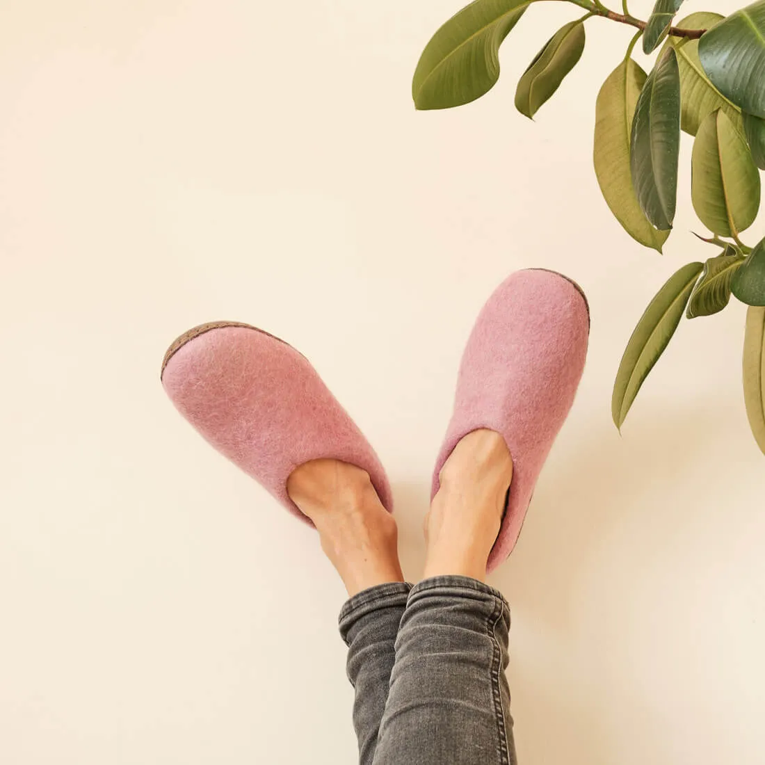 Greta Felted Wool Slippers