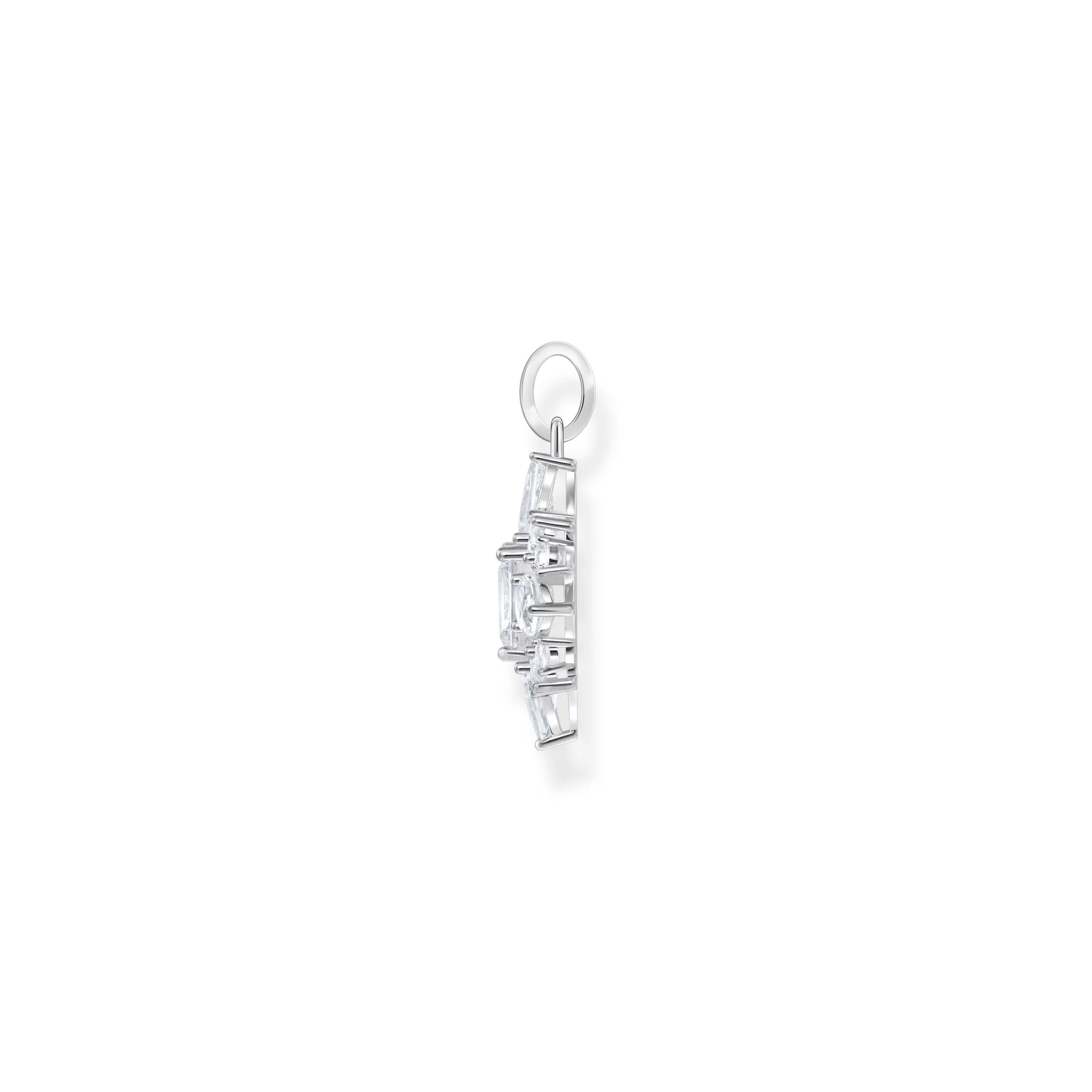 Heritage Glam Pendant with white zirconia stones