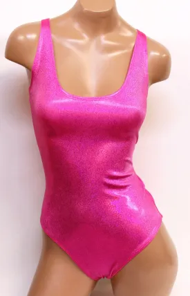 Hologram Tanksuit in Neon Pink