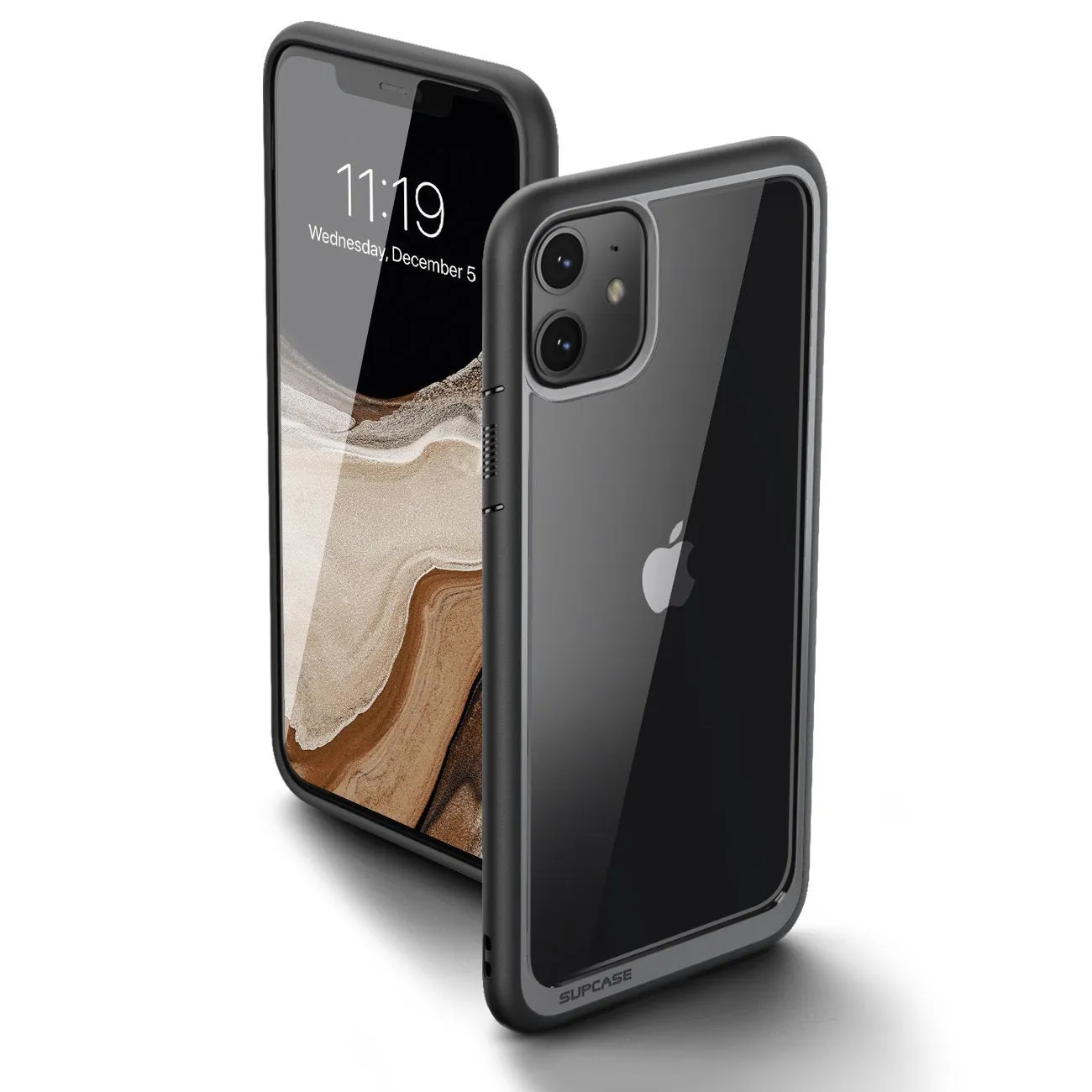 iPhone 11 6.1 inch Unicorn Beetle Style Slim Clear Case(open box)-Black