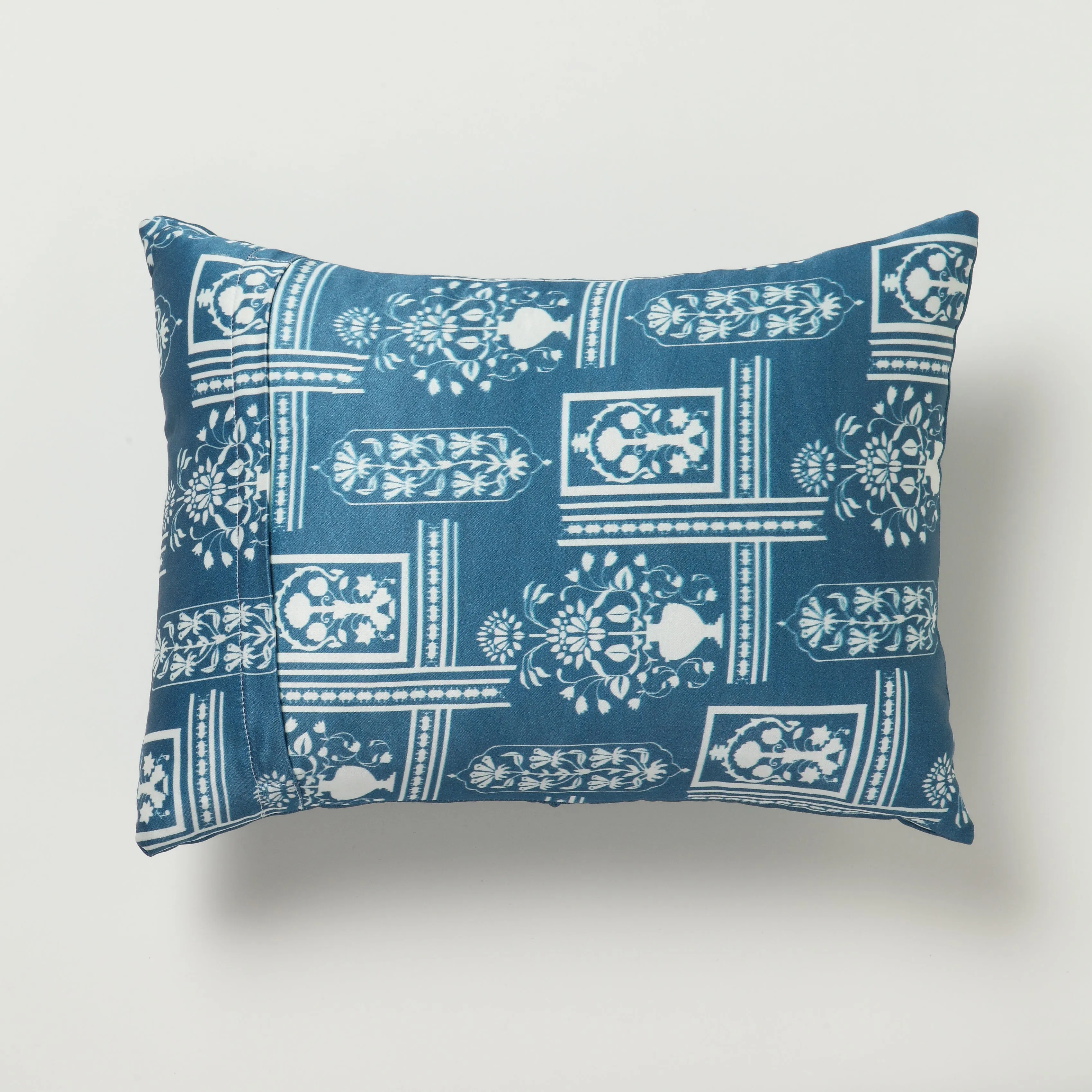 Jharoka Accent Embroidered Rectangular Cushion DEEP JADE