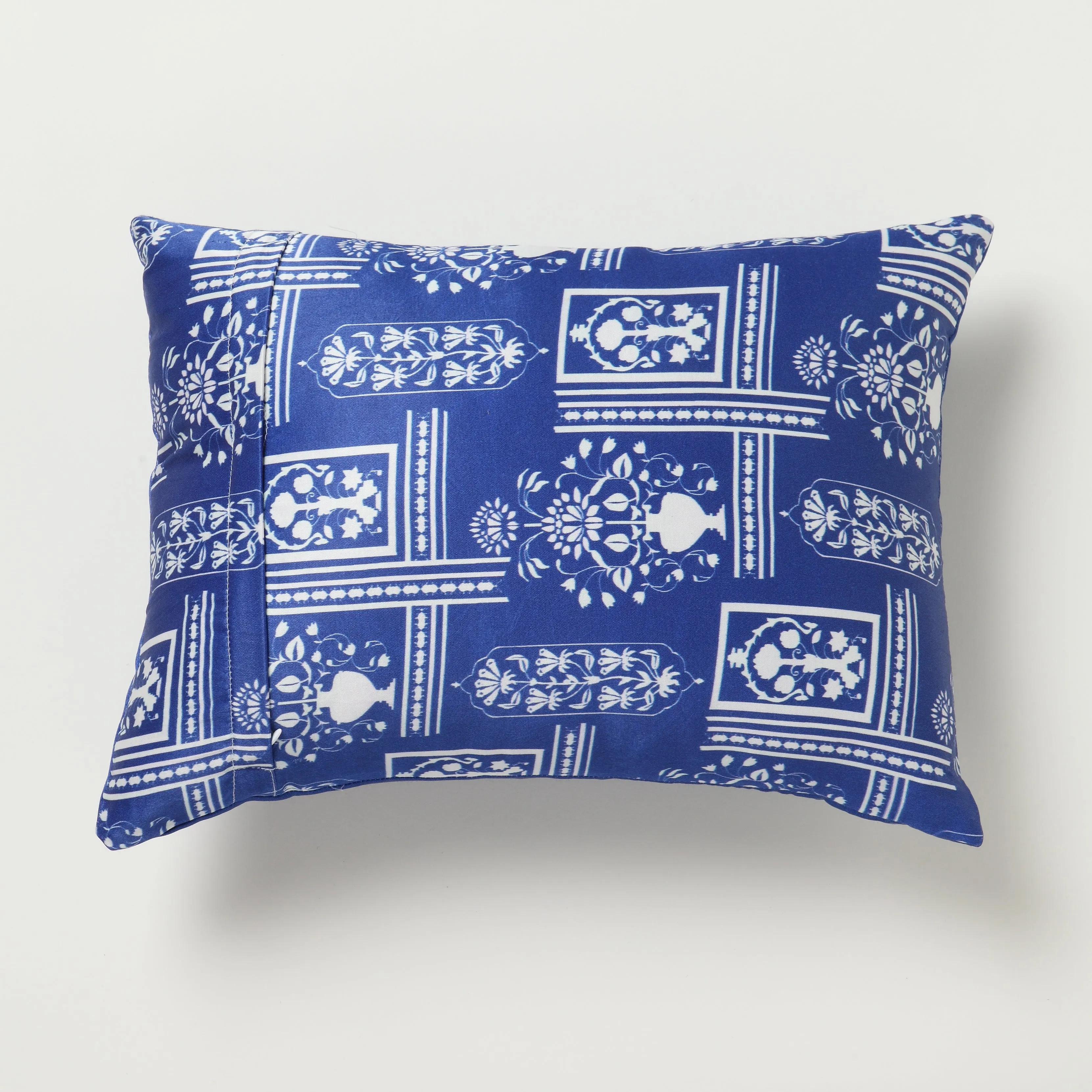 Jharoka Accent Embroidered Rectangular Cushion DEEP JADE