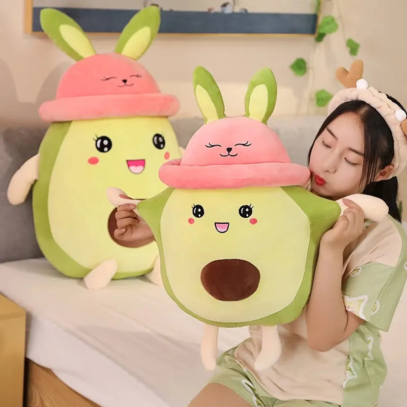 Kawaii Avocado Bunny Plush